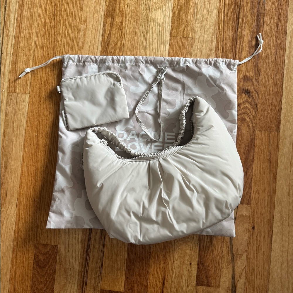 Dagne Dover white shoulder purse — worn once!